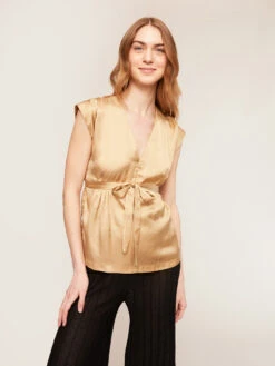 Blusa A Kimono In Raso