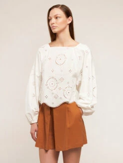 Blusa Over In Sangallo