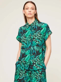Camicia A Kimono Fantasia Jungle