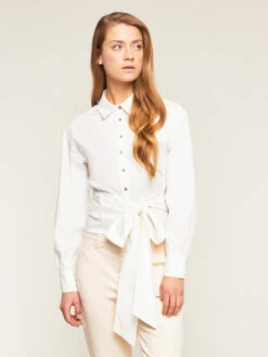 Camicia Corta Con Fiocco