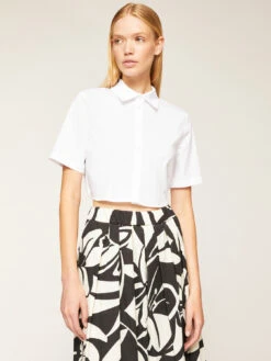 Camicia Corta Con Motivo Cut-out Posteriore