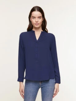 Blusa Fluida Scollo A Serafino