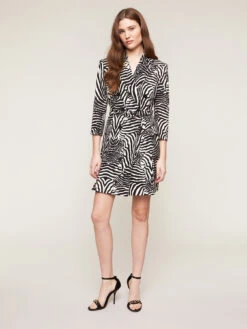 Vestito Blazer Doppiopetto Stampa Zebrata