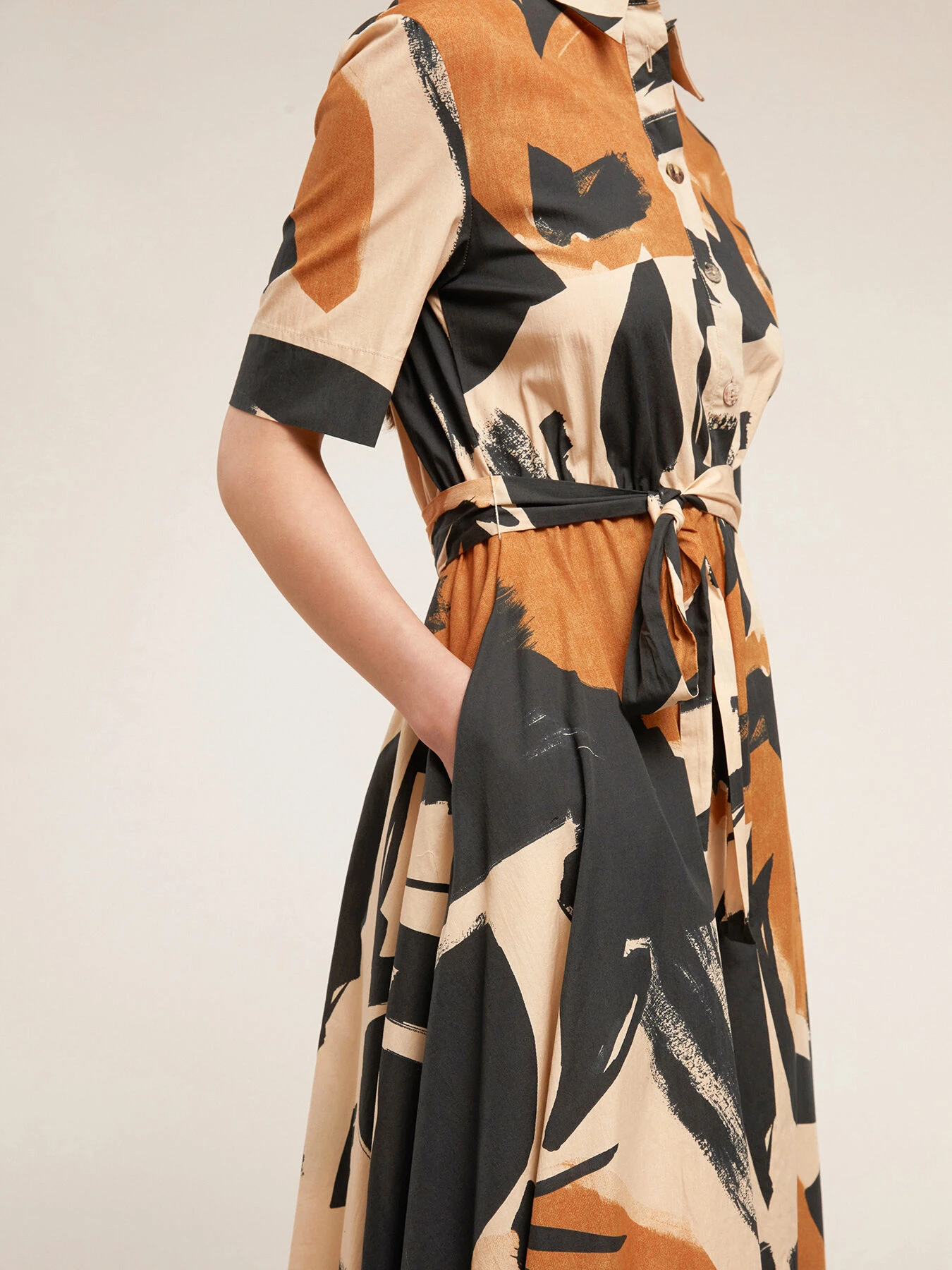 Vestito Chemisier Stampa Etnica - immagine 3