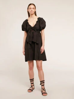 Vestito Corto Estivo Con Maniche A Palloncino