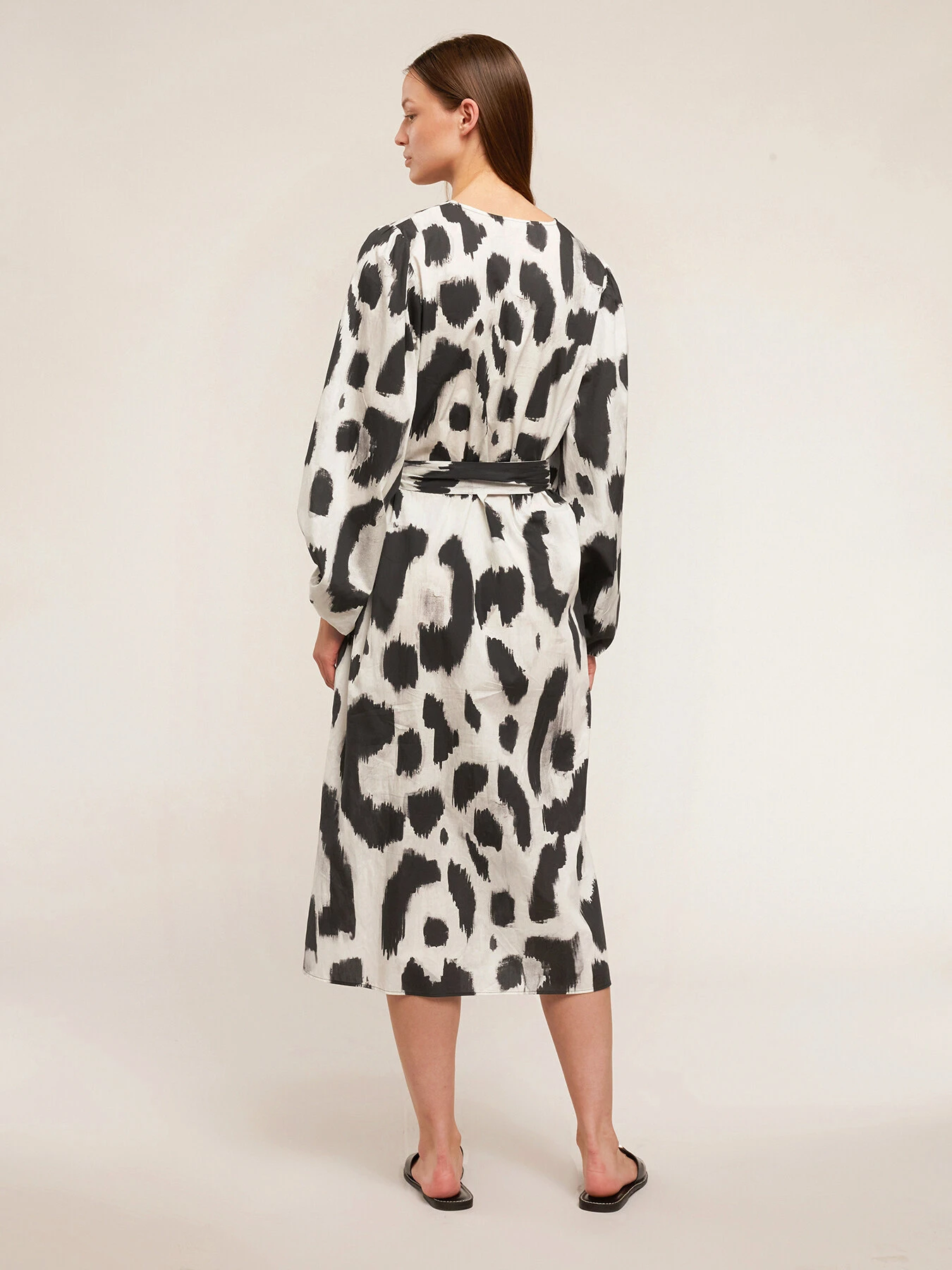 Maxi Vestito Estivo Fantasia Maculata - immagine 2