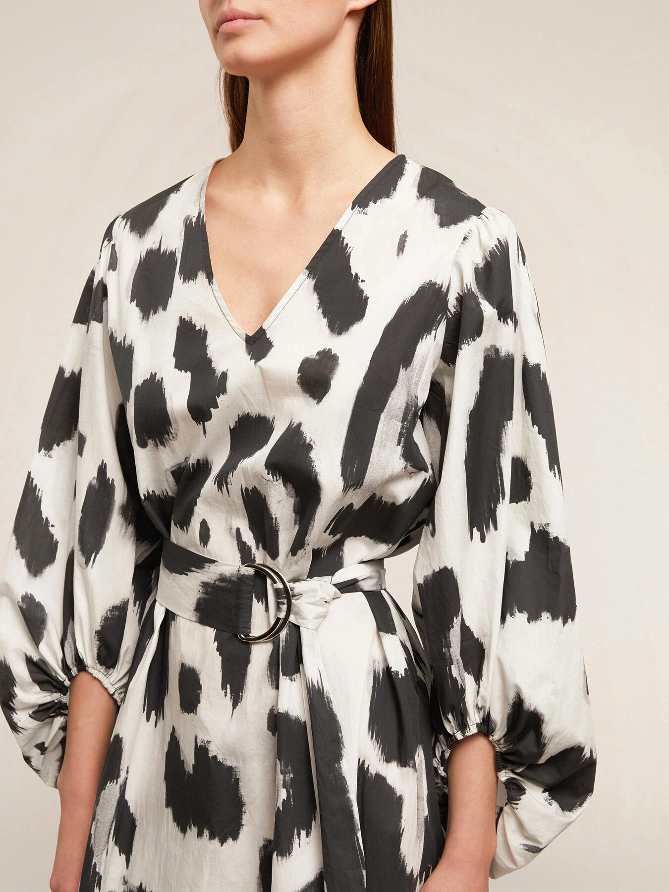 Maxi Vestito Estivo Fantasia Maculata - immagine 3