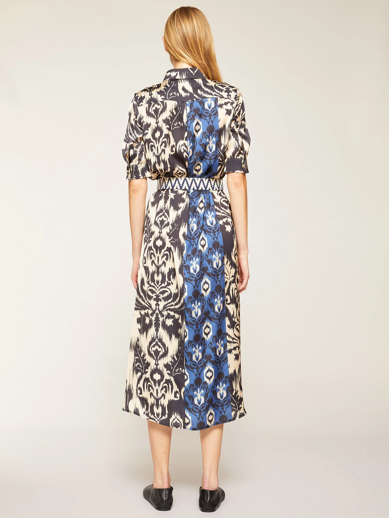 Vestito Chemisier Stampa Etnica - immagine 2