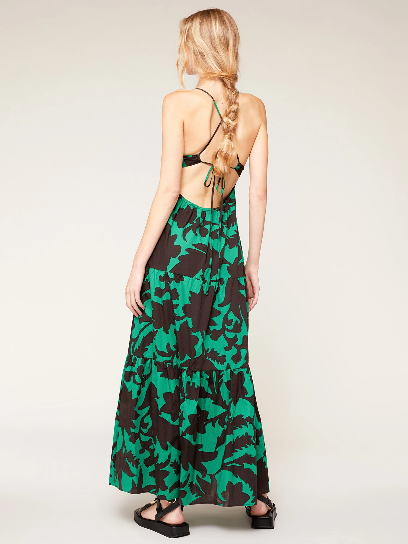 Vestito Lungo Estivo Fantasia Floreale - immagine 2