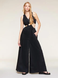 Tuta Lunga Con Motivi Cut-out