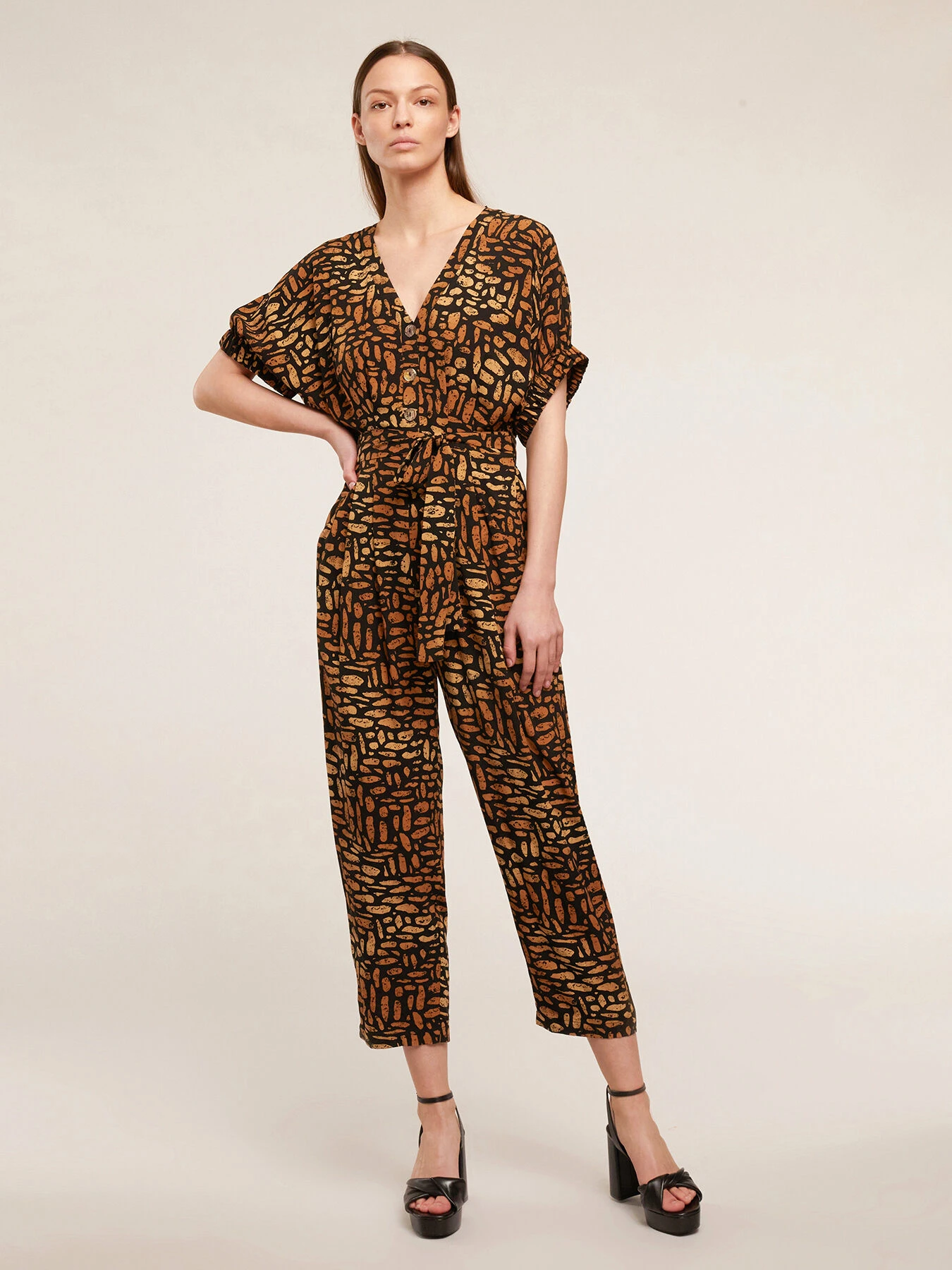 Tuta Lunga In Viscosa Fantasia Etnica