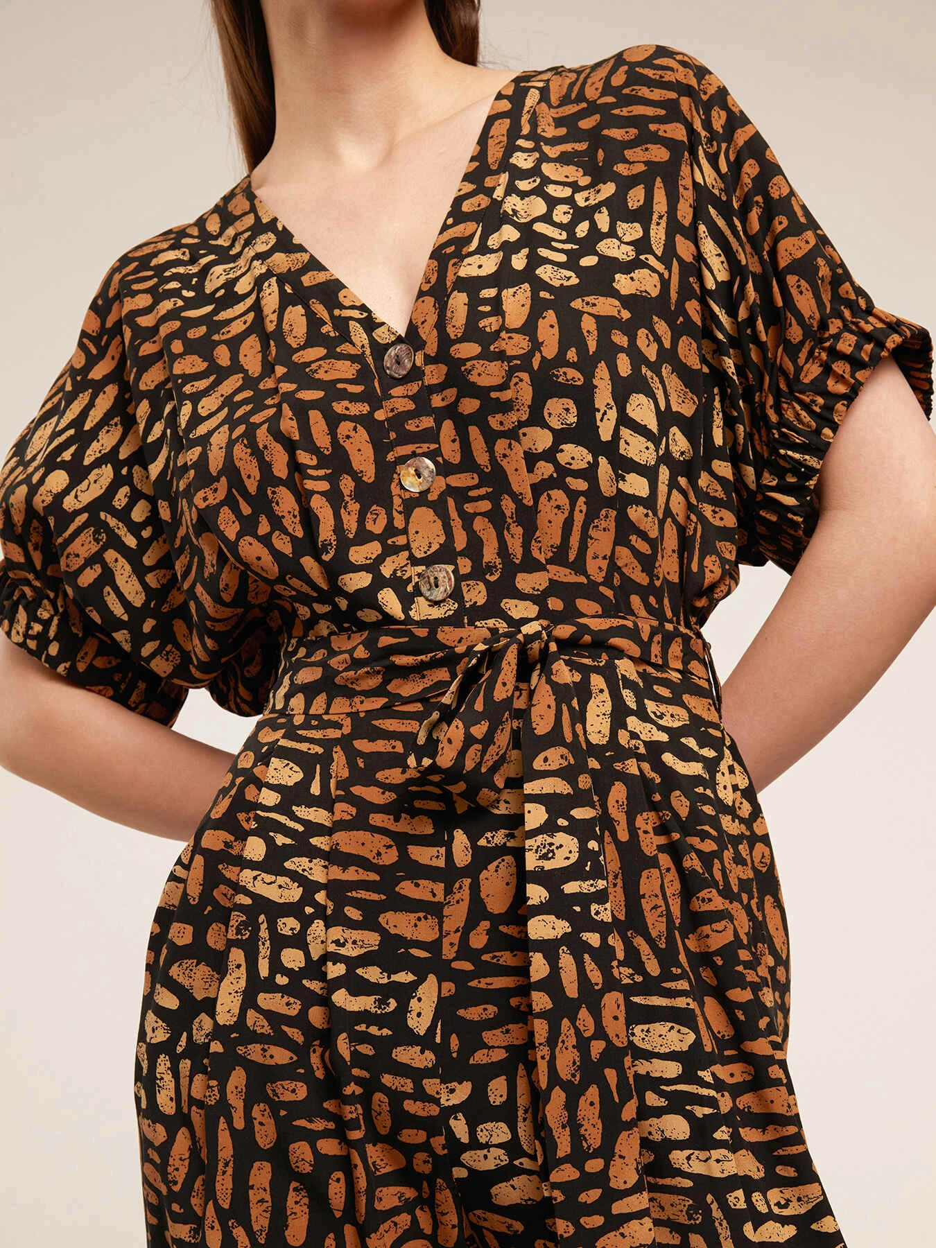 Tuta Lunga In Viscosa Fantasia Etnica - immagine 3