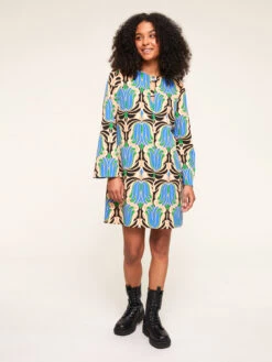 Vestito A Tunica Fantasia Mattonella