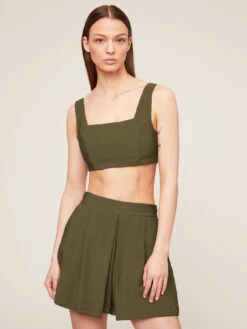 Top Corto Brassiere In Viscosa