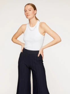 Top A Coste Con Collana