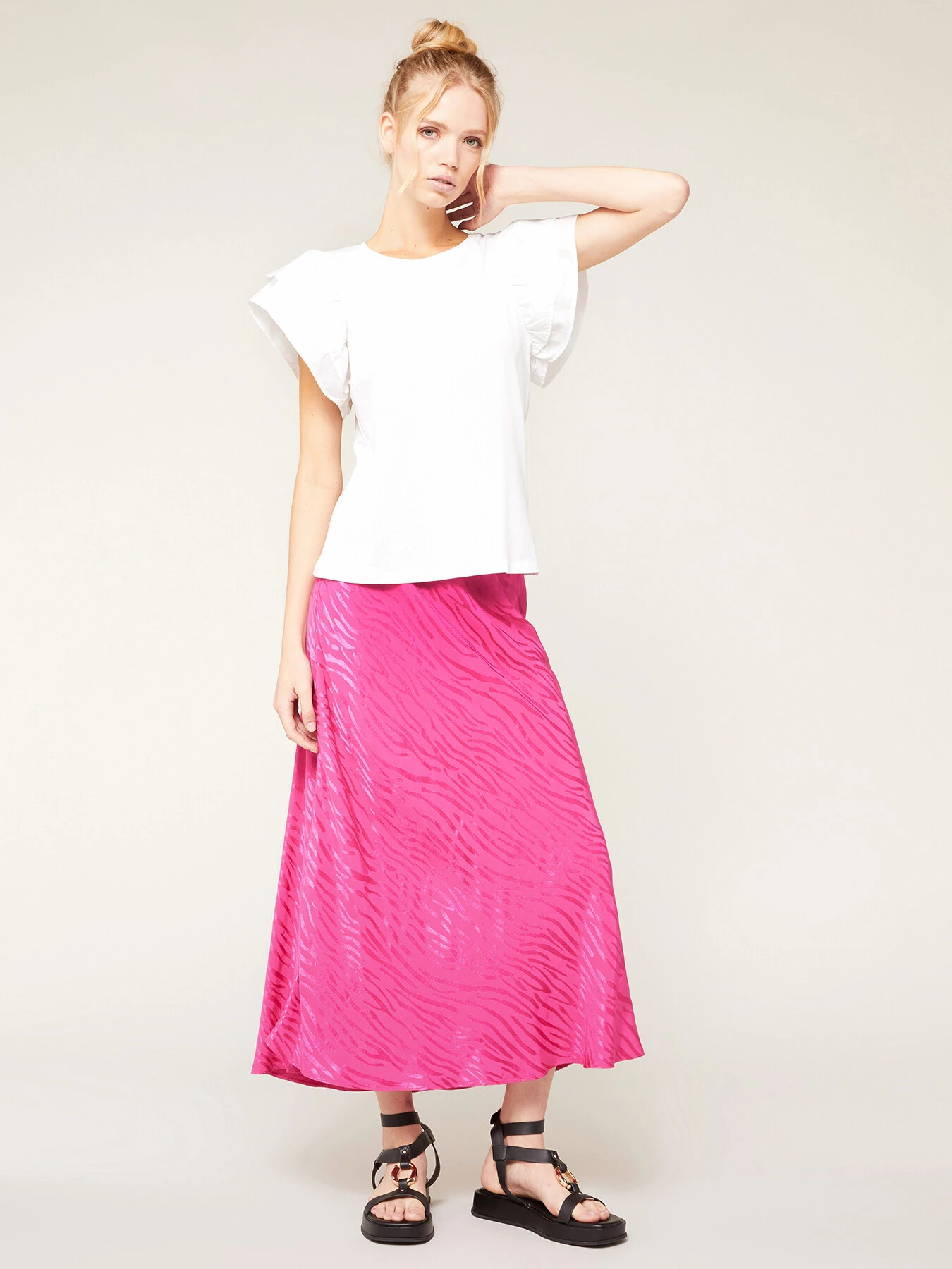 T-shirt Con Maniche A Rouches