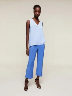 Pantaloni Kick Flare Tinta Unita