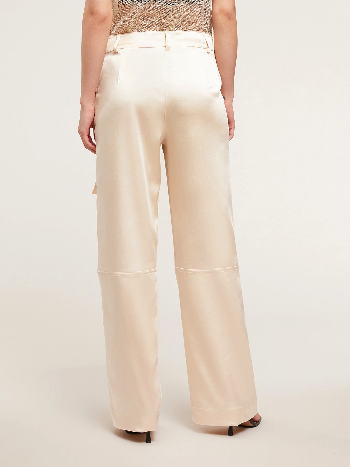 Pantaloni Cargo In Raso - immagine 2