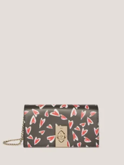 Wallet Bag In Similpelle Fantasia Cuori
